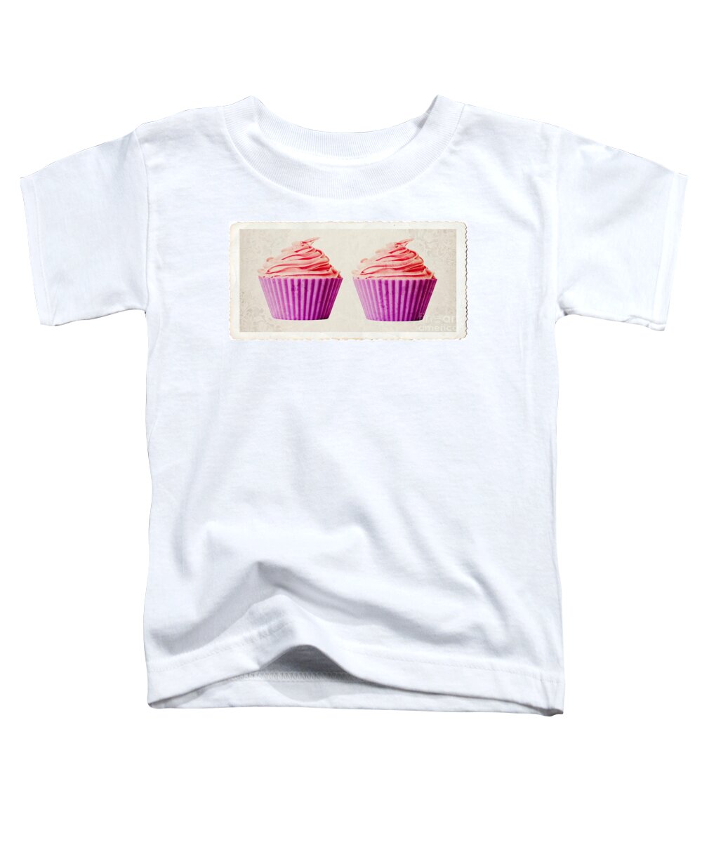 Twin Toddler T-Shirt featuring the photograph Pink Cupcakes by Edward Fielding