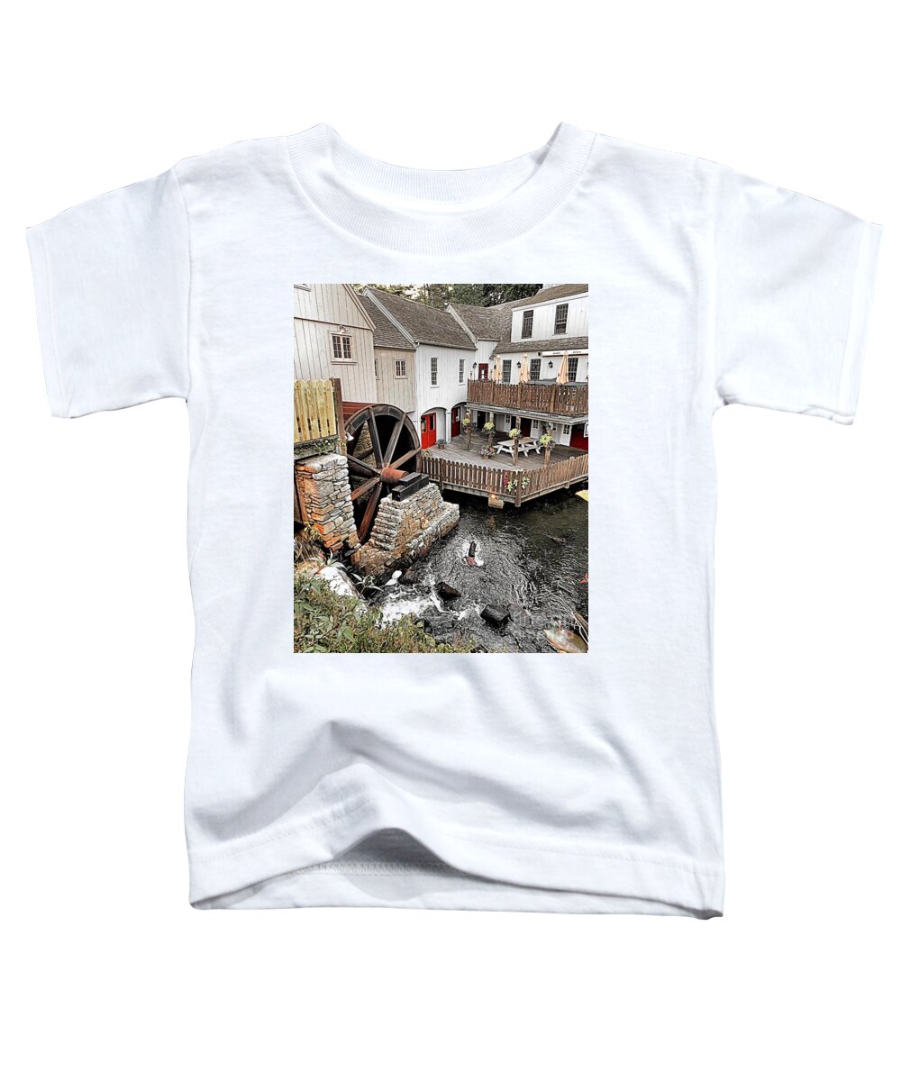 Plimoth Grist Mill Toddler T-Shirt featuring the photograph Plimoth Grist Mill by Janice Drew