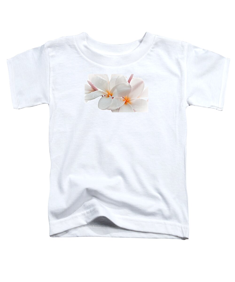 Roselynne Broussard Toddler T-Shirt featuring the photograph Plumeria by Roselynne Broussard