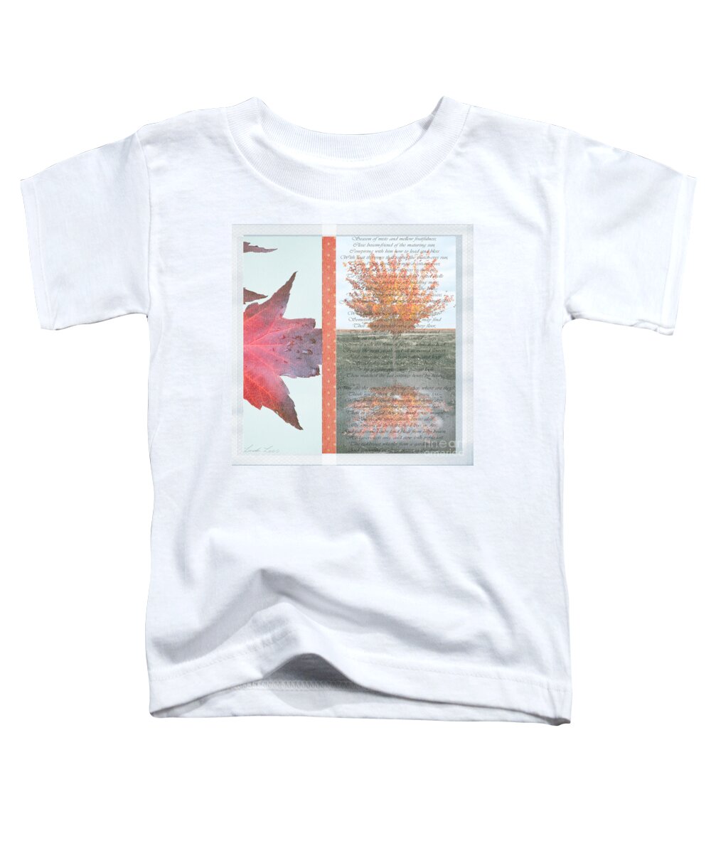 Autumn Toddler T-Shirt featuring the photograph Poetry of Autumn by Linda Lees