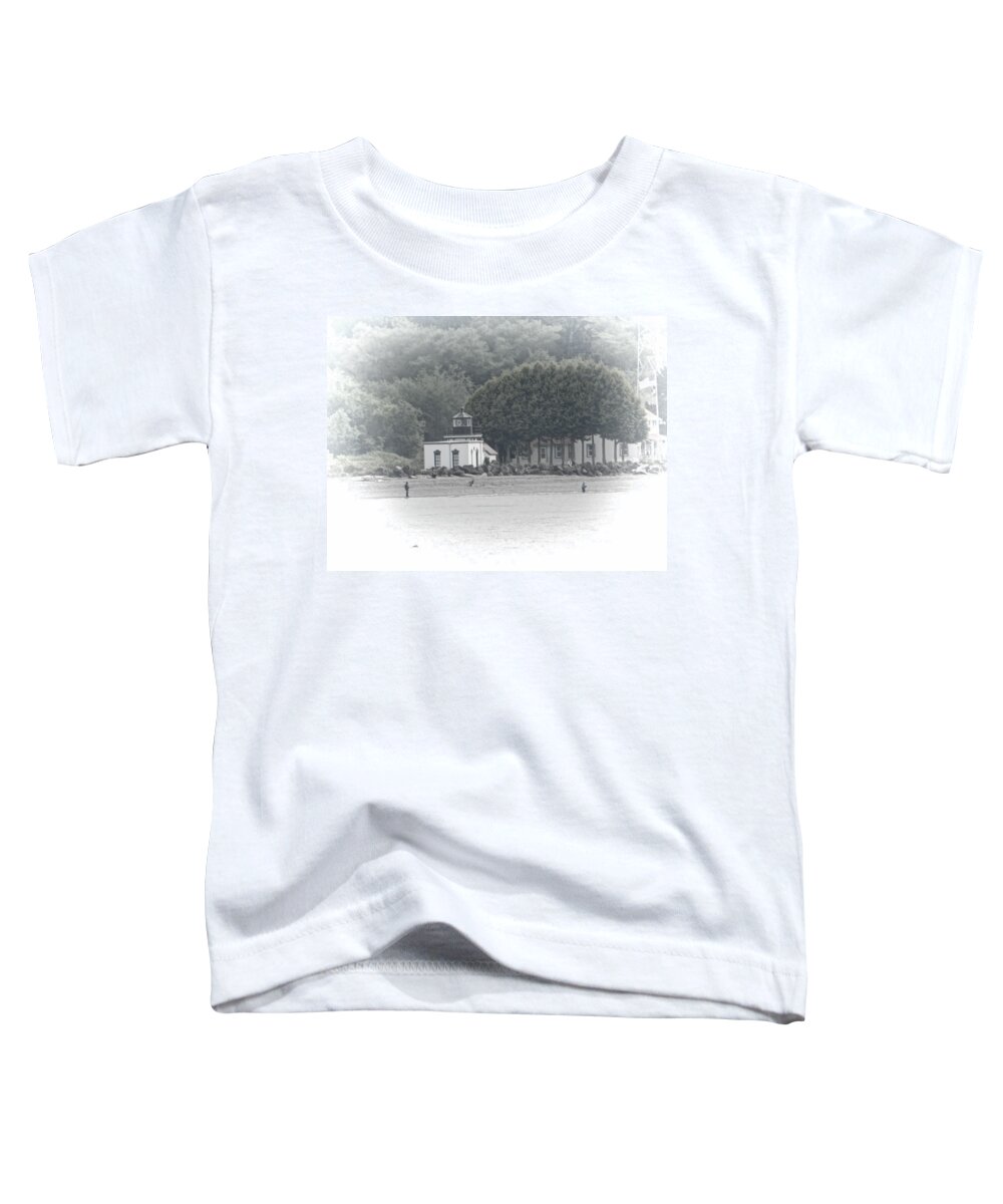 Lighthouse Toddler T-Shirt featuring the photograph Point no Point Lighthouse 2 by Cathy Anderson