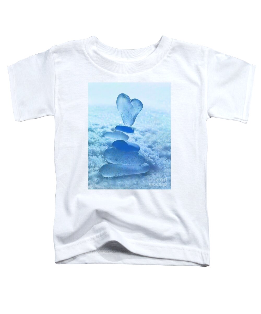 Heart Toddler T-Shirt featuring the photograph Precarious Heart by Barbara McMahon
