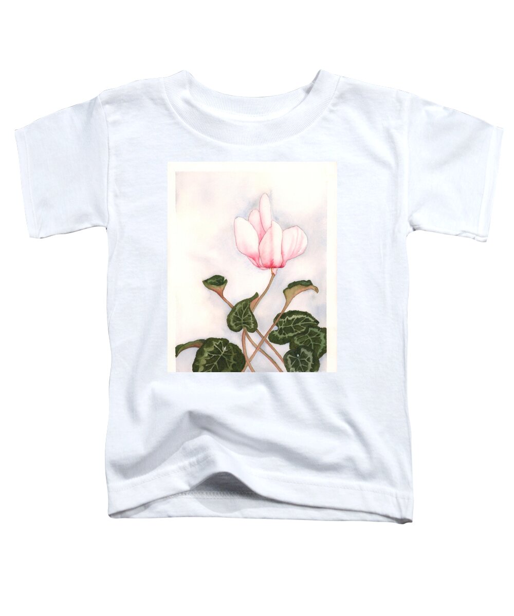 Cyclamen Toddler T-Shirt featuring the painting Proud Mary by Hilda Wagner