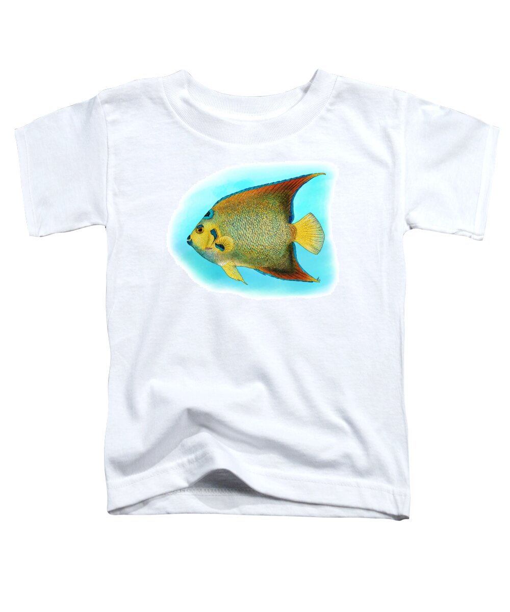 Illustration Toddler T-Shirt featuring the photograph Queen Angelfish by Roger Hall