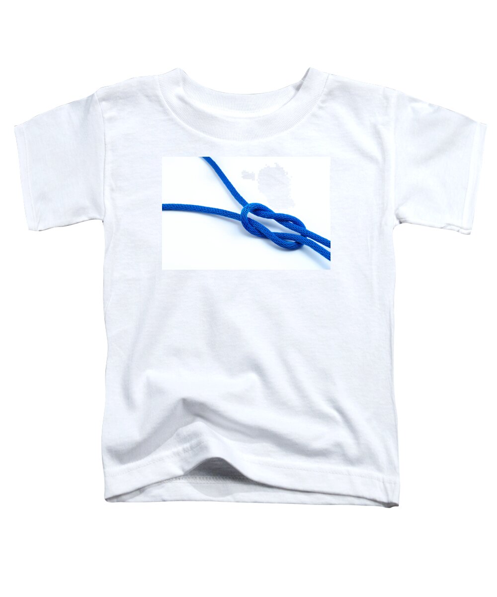 Tied Knot Toddler T-Shirt featuring the photograph Rope with knot by Chevy Fleet