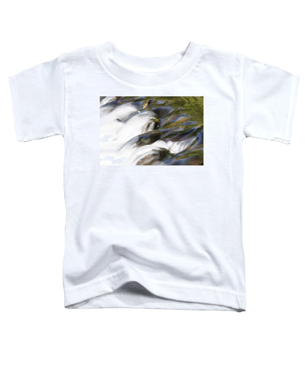 Water Toddler T-Shirt featuring the photograph Silky Cascade by Jean Macaluso