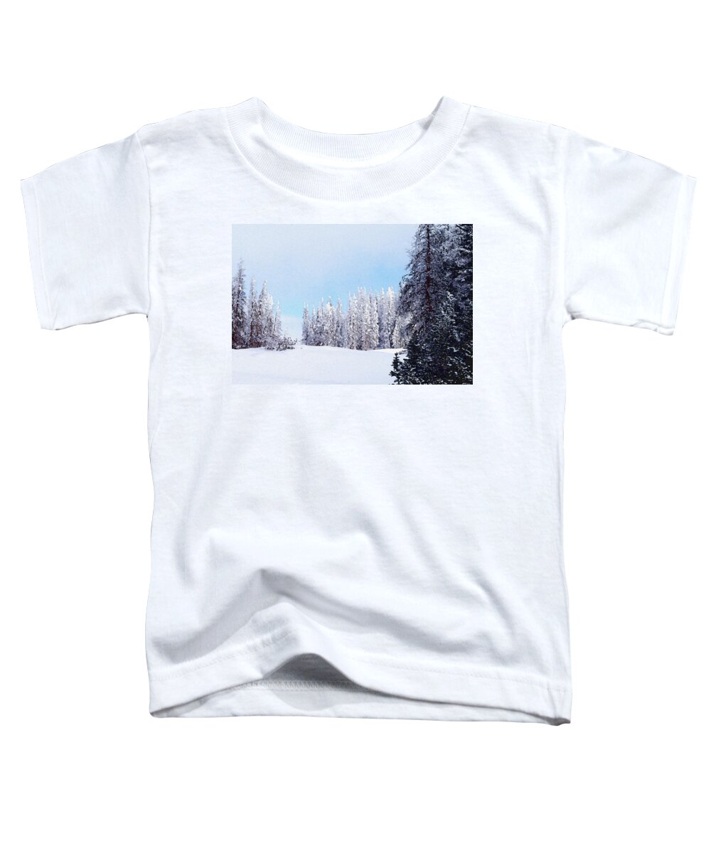Digital Toddler T-Shirt featuring the digital art Snowbound by David Hansen