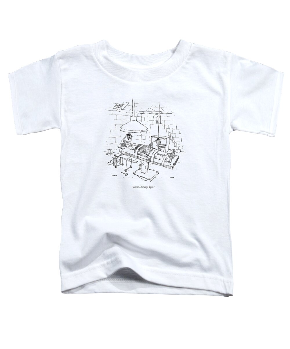 Medical Toddler T-Shirt featuring the drawing Some Debussy by George Booth