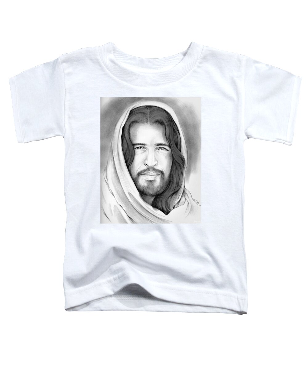 Jesus Toddler T-Shirt featuring the drawing Son of Man by Greg Joens