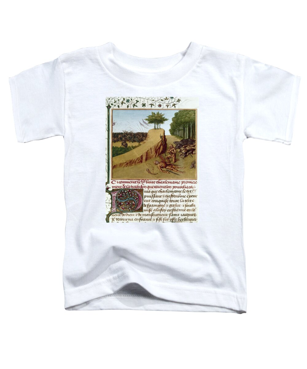 1460 Toddler T-Shirt featuring the painting Song Of Roland, 778 by Granger