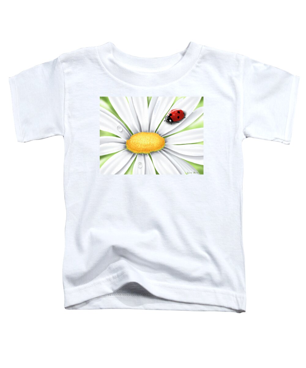 Digital Toddler T-Shirt featuring the painting Spring by Veronica Minozzi