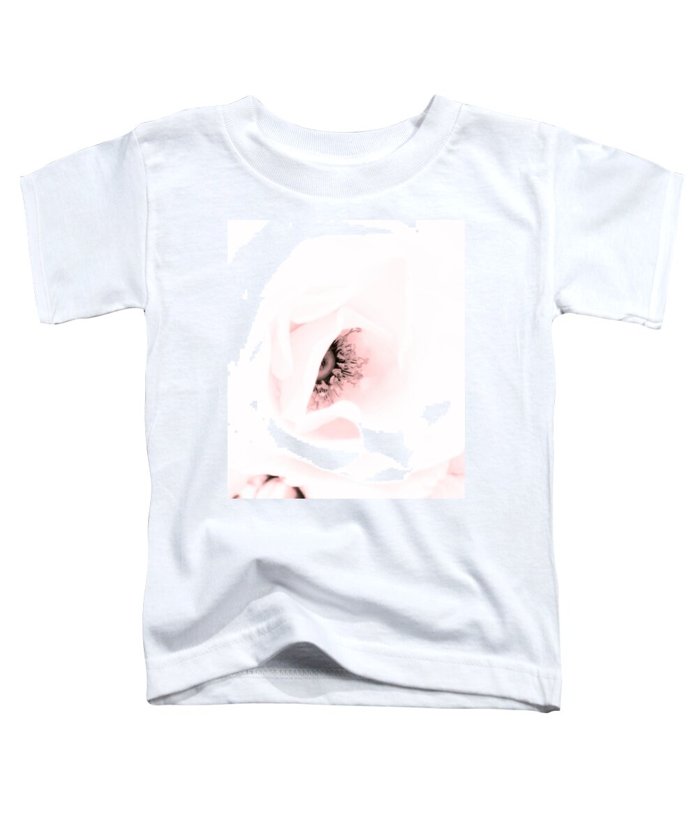 Rose Toddler T-Shirt featuring the photograph Stamens in Red by Spikey Mouse Photography