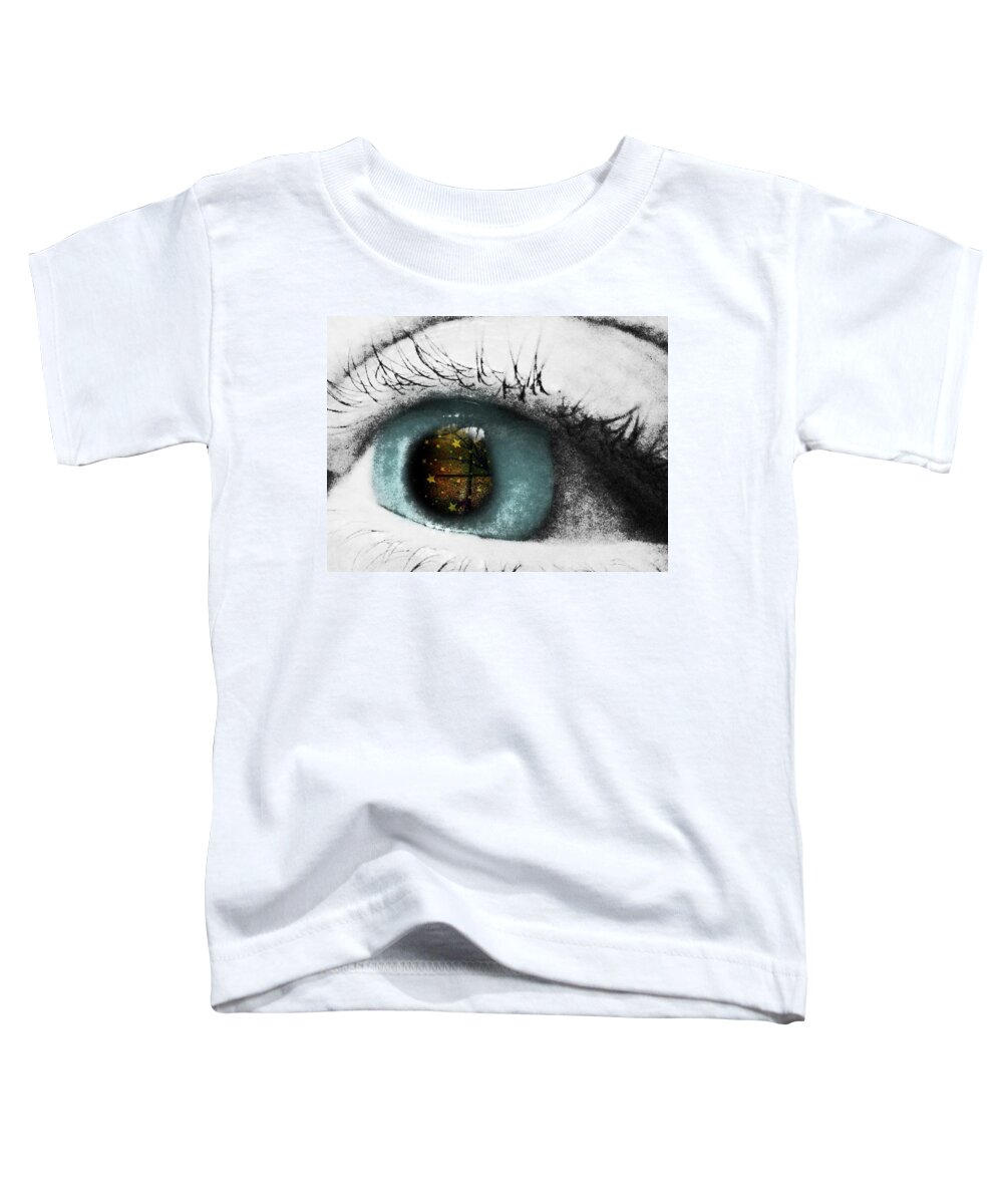 Eye Toddler T-Shirt featuring the photograph Stars In My Eyes by Shannon Story