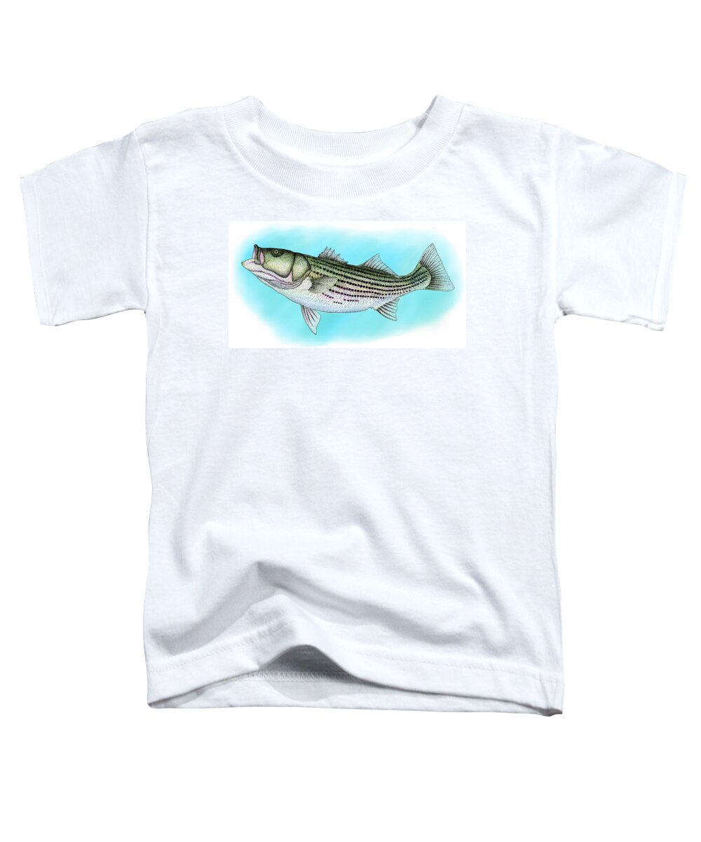 Striped Bass Toddler T-Shirt featuring the photograph Striped Bass by Roger Hall