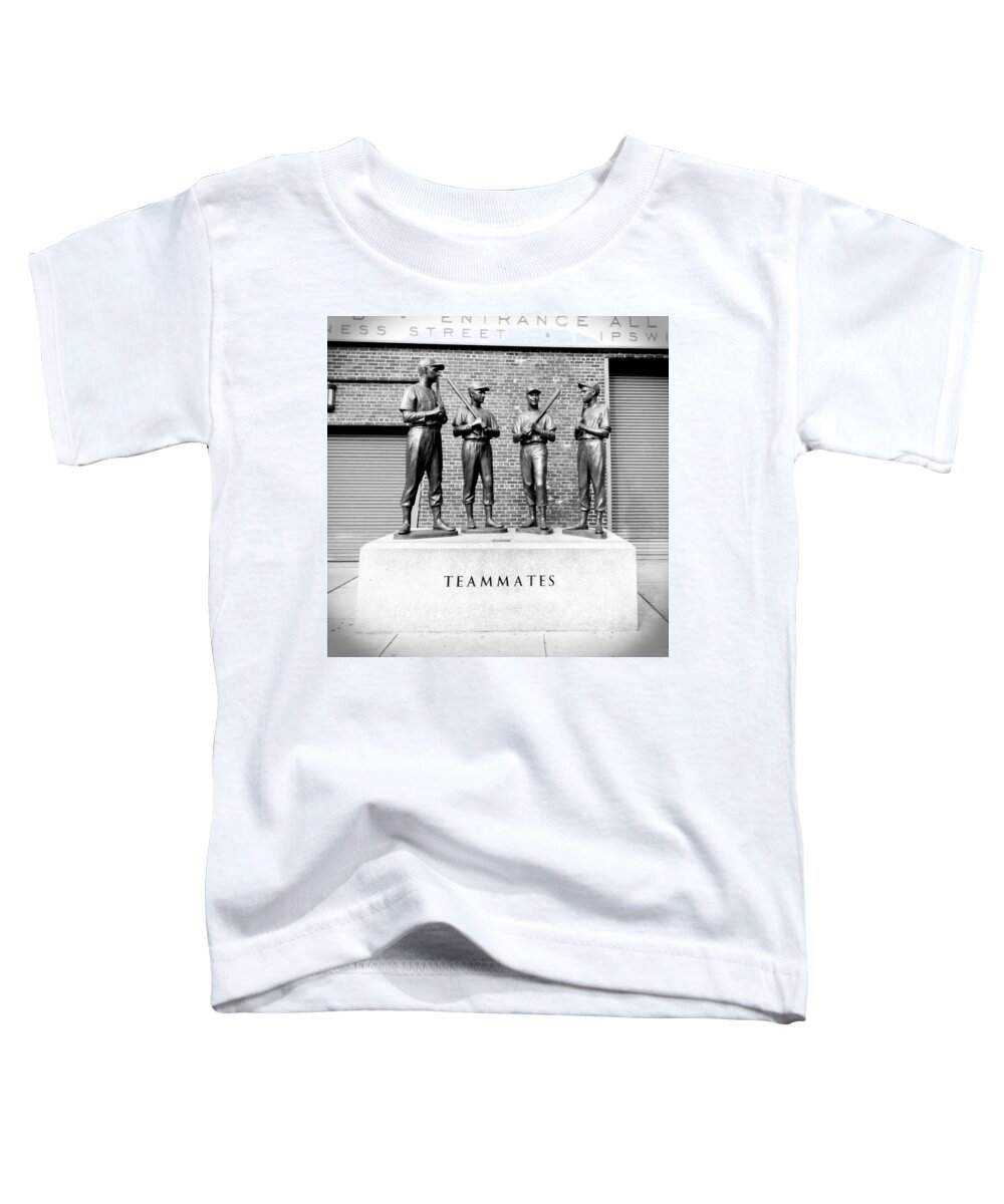 Boston Toddler T-Shirt featuring the photograph Teammates by Greg Fortier