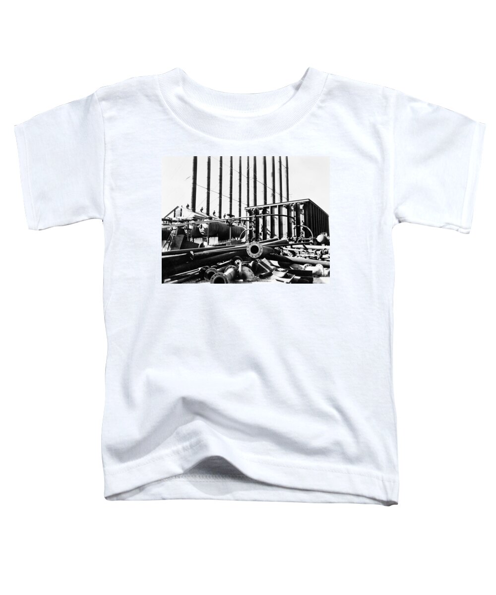 1942 Toddler T-Shirt featuring the photograph Texas Refinery, 1942 by Granger