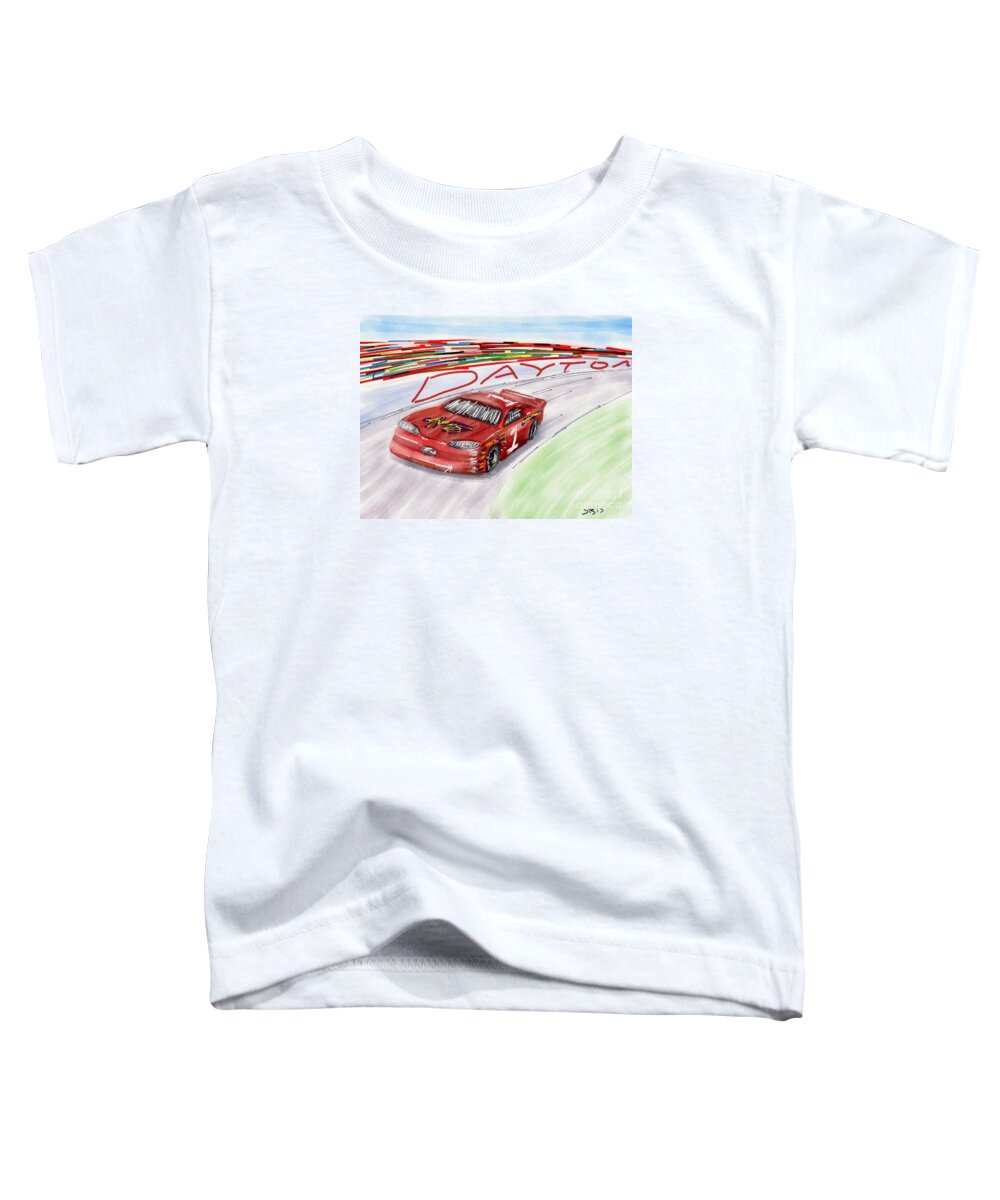 Car Toddler T-Shirt featuring the digital art The 500 by Stacy C Bottoms