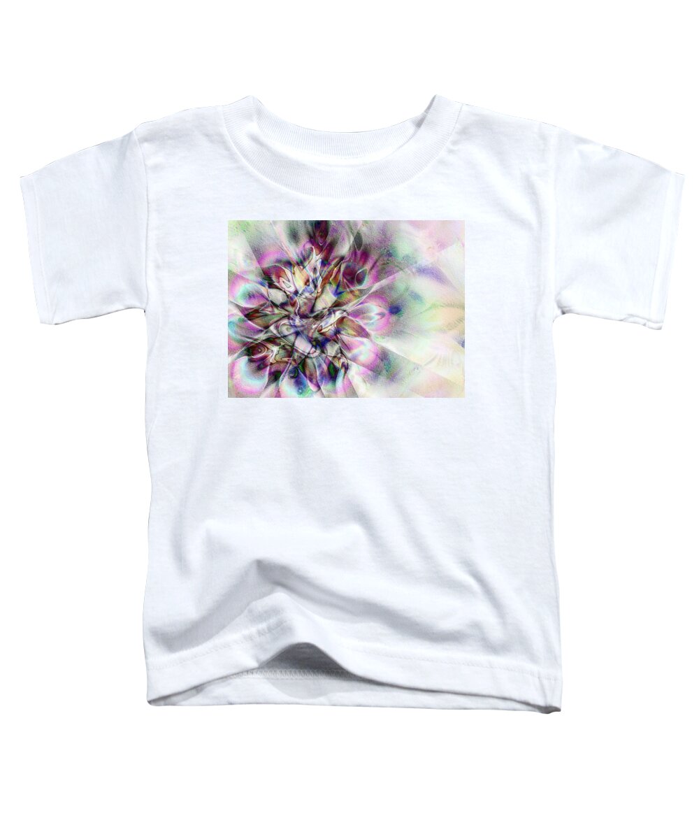 The Garden Gem Toddler T-Shirt featuring the digital art The Garden Gem by Kiki Art