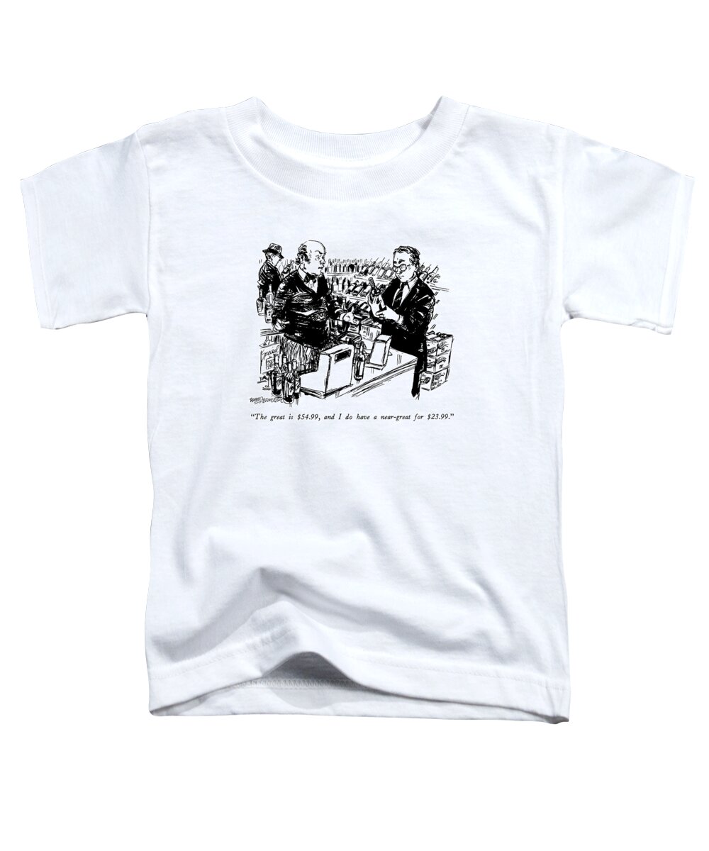 Consumerism Toddler T-Shirt featuring the drawing The Great Is $54.99 by William Hamilton
