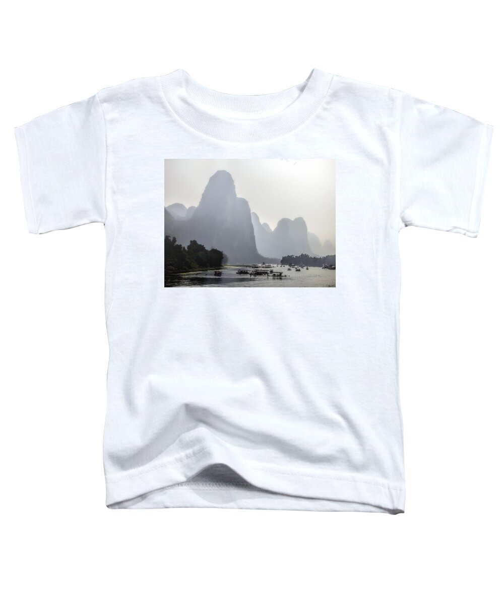 Li River Toddler T-Shirt featuring the photograph The Li River China by Lynn Bolt