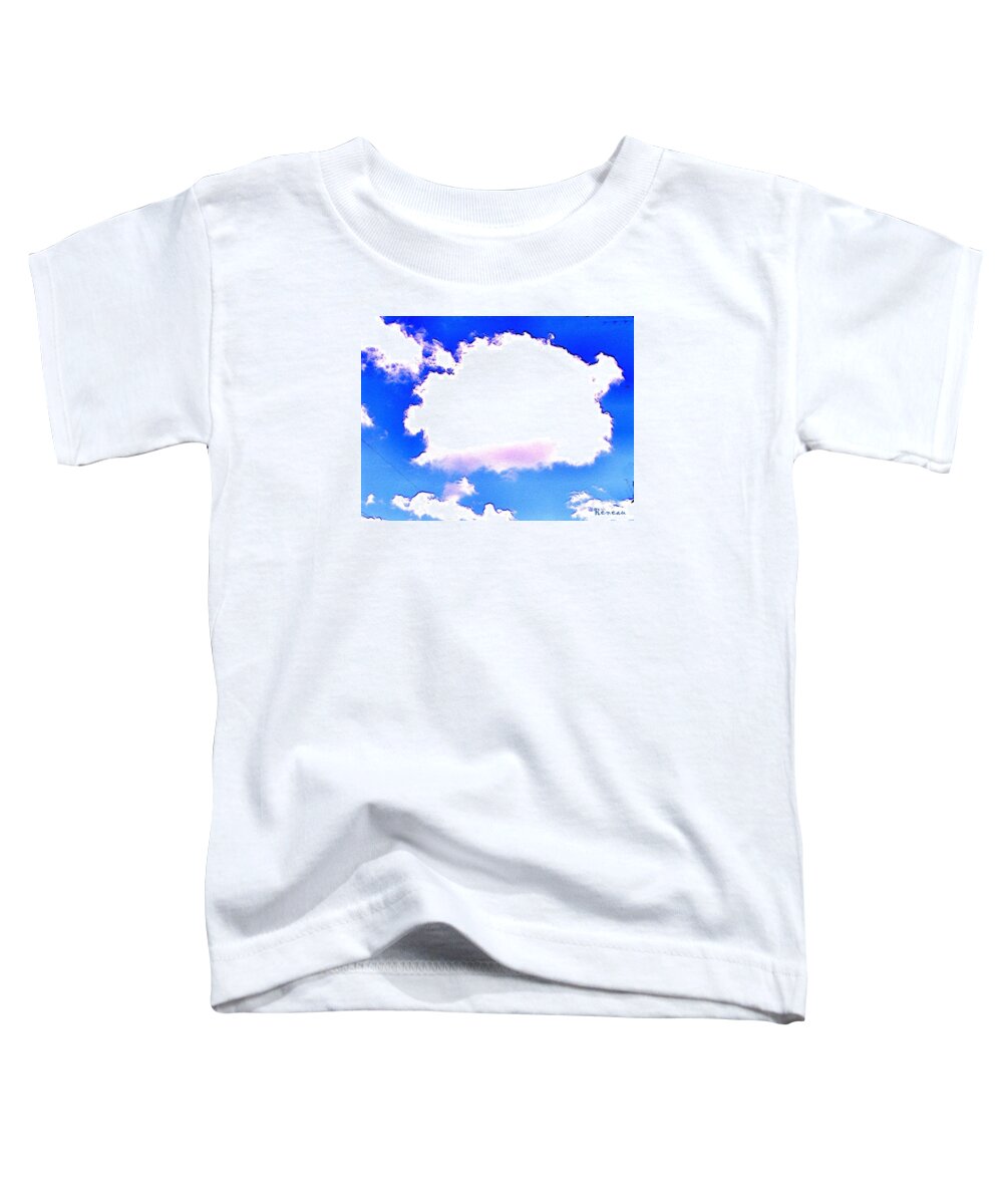 Clouds Toddler T-Shirt featuring the photograph The Little White Cloud That Cried by A L Sadie Reneau