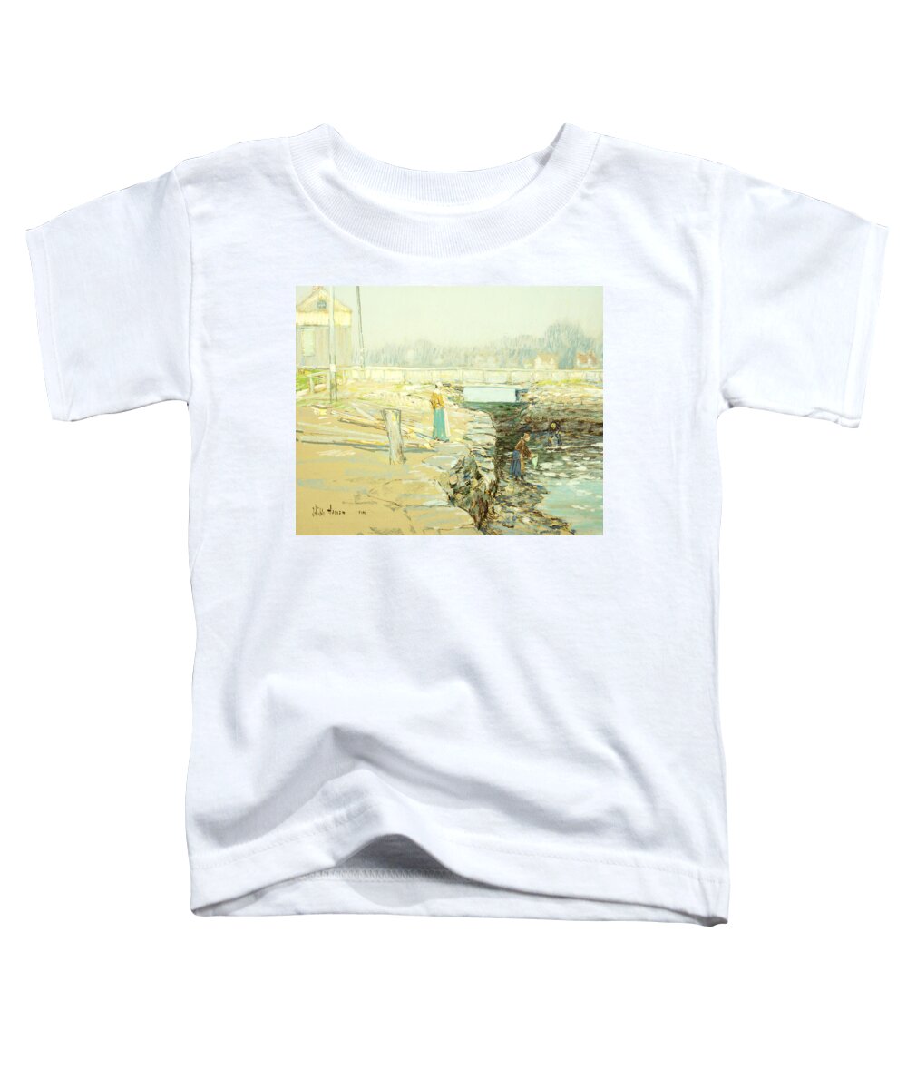 Agricultural; Agriculture; Peasants Toddler T-Shirt featuring the painting The Mill Dam Cos Cob by Childe Hassam