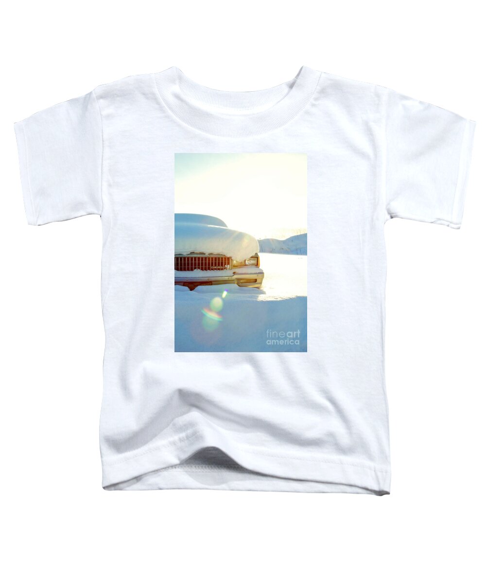 Chevrolet Toddler T-Shirt featuring the photograph The Old Chevy by Alanna DPhoto
