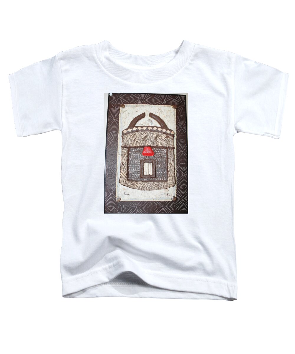 Mixed Media Toddler T-Shirt featuring the painting Toma by Karen Buford