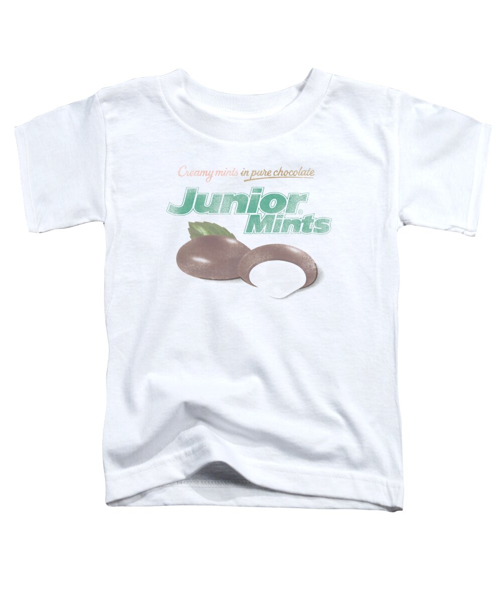 Tootsie Roll Toddler T-Shirt featuring the digital art Tootsie Roll - Junior Mints Logo by Brand A