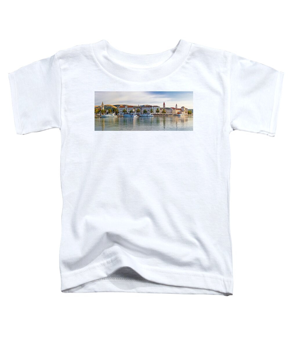 Croatia Toddler T-Shirt featuring the photograph UNESCO town of Trogit view by Brch Photography