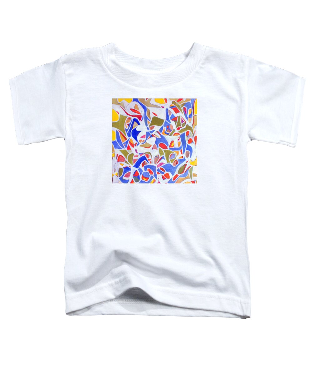 Abstract Toddler T-Shirt featuring the painting Untitled #42 by Steven Miller