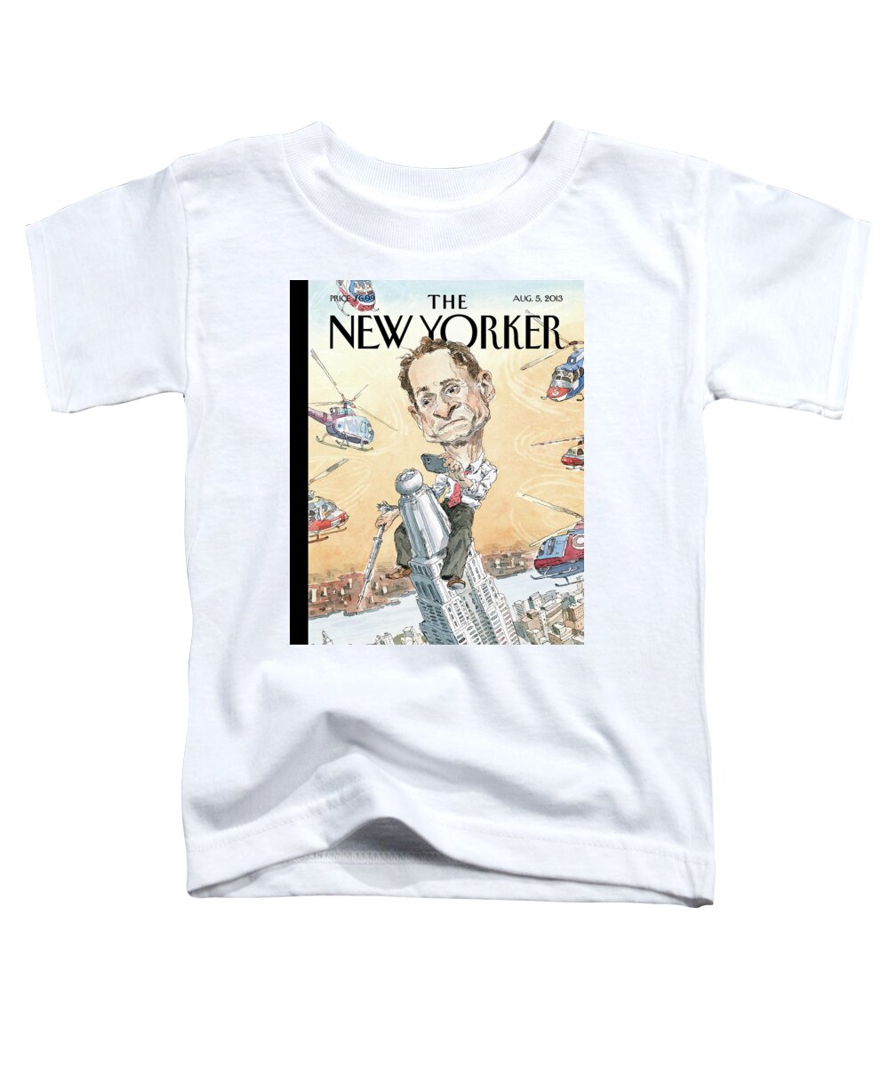 Penis Toddler T-Shirt featuring the painting Carlos Danger by John Cuneo