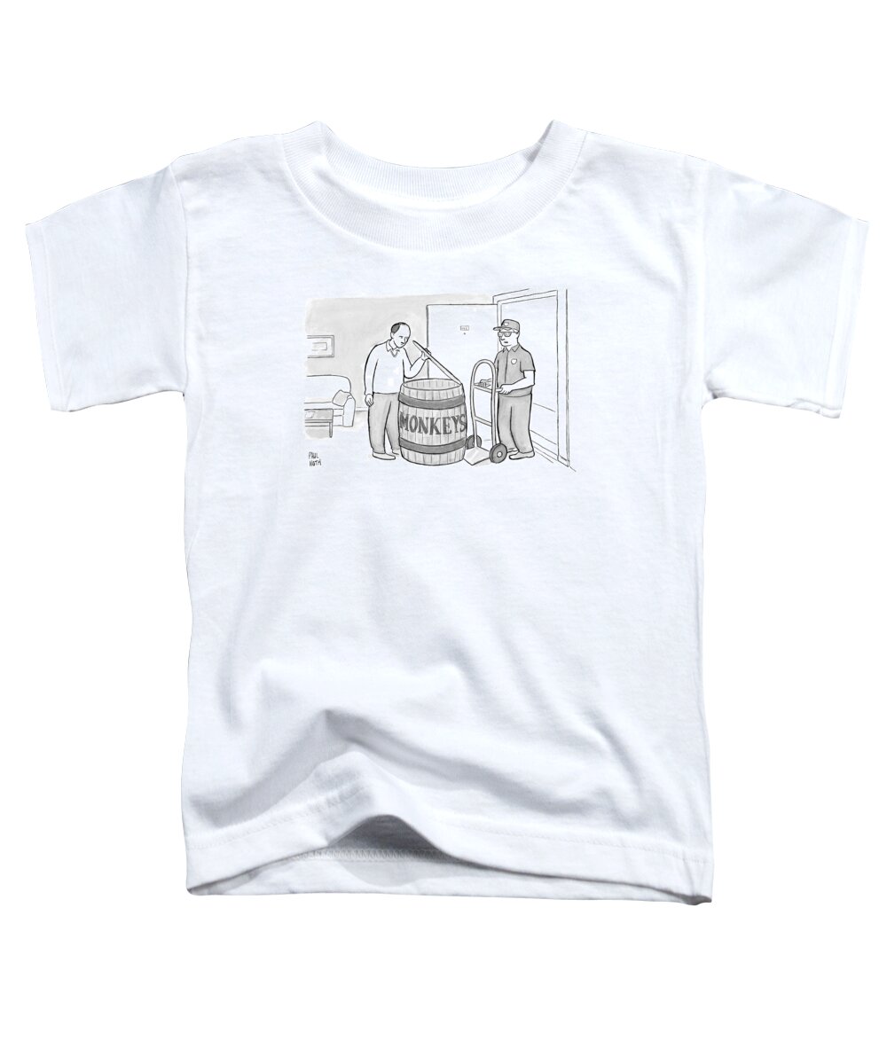 Monkey Barrel Toddler T-Shirt featuring the drawing Add Your Own Caption Week # 247 by Paul Noth