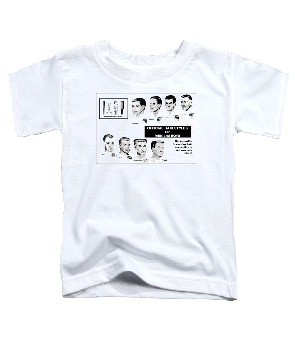 Vintage Toddler T-Shirt featuring the photograph Vintage Barber Haircut Poster by Action