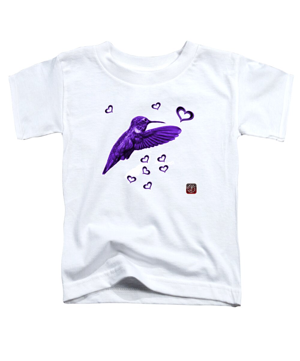 Hummingbird Toddler T-Shirt featuring the digital art Violet Hummingbird - 2055 F S M by James Ahn