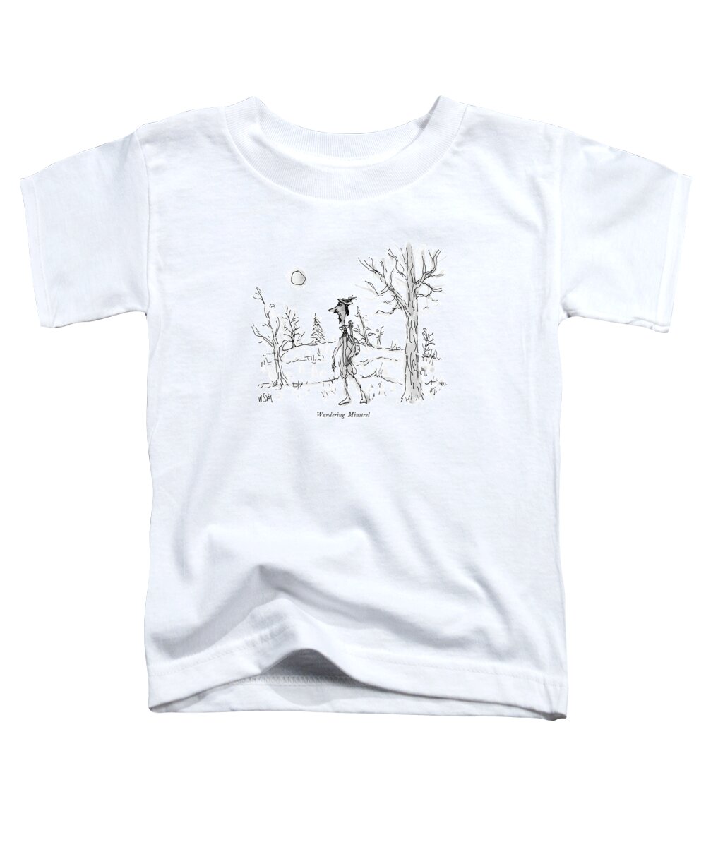 Wandering Minstrel

Wandering Minstrel: Title. A Musician With A Lute Or A Lyre On His Back. 
Music Toddler T-Shirt featuring the drawing Wandering Minstrel by William Steig