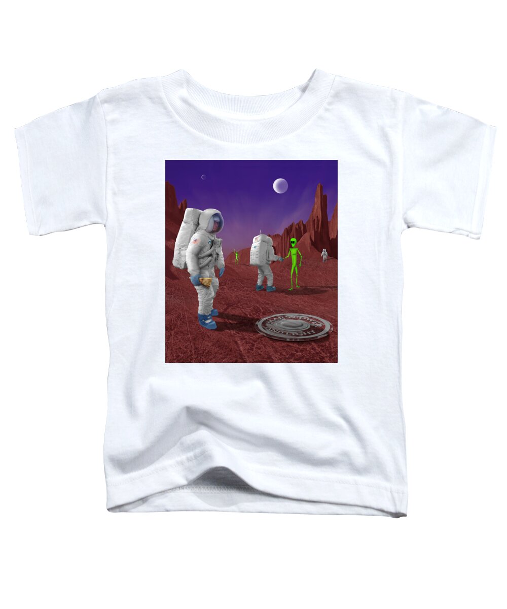 Surreal Toddler T-Shirt featuring the photograph Welcome to the Future by Mike McGlothlen