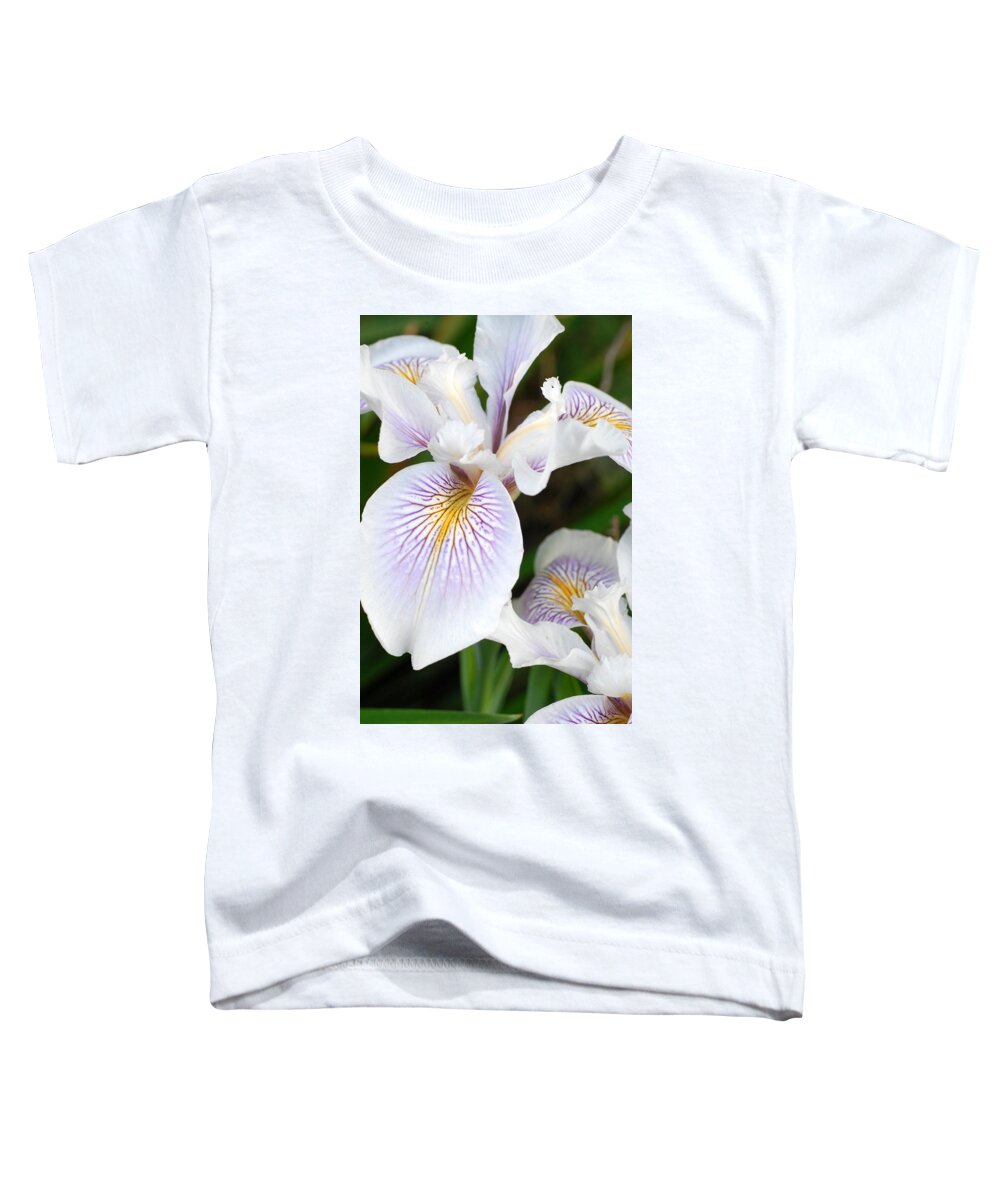 Flower Toddler T-Shirt featuring the photograph White Iris 1 by Amy Fose