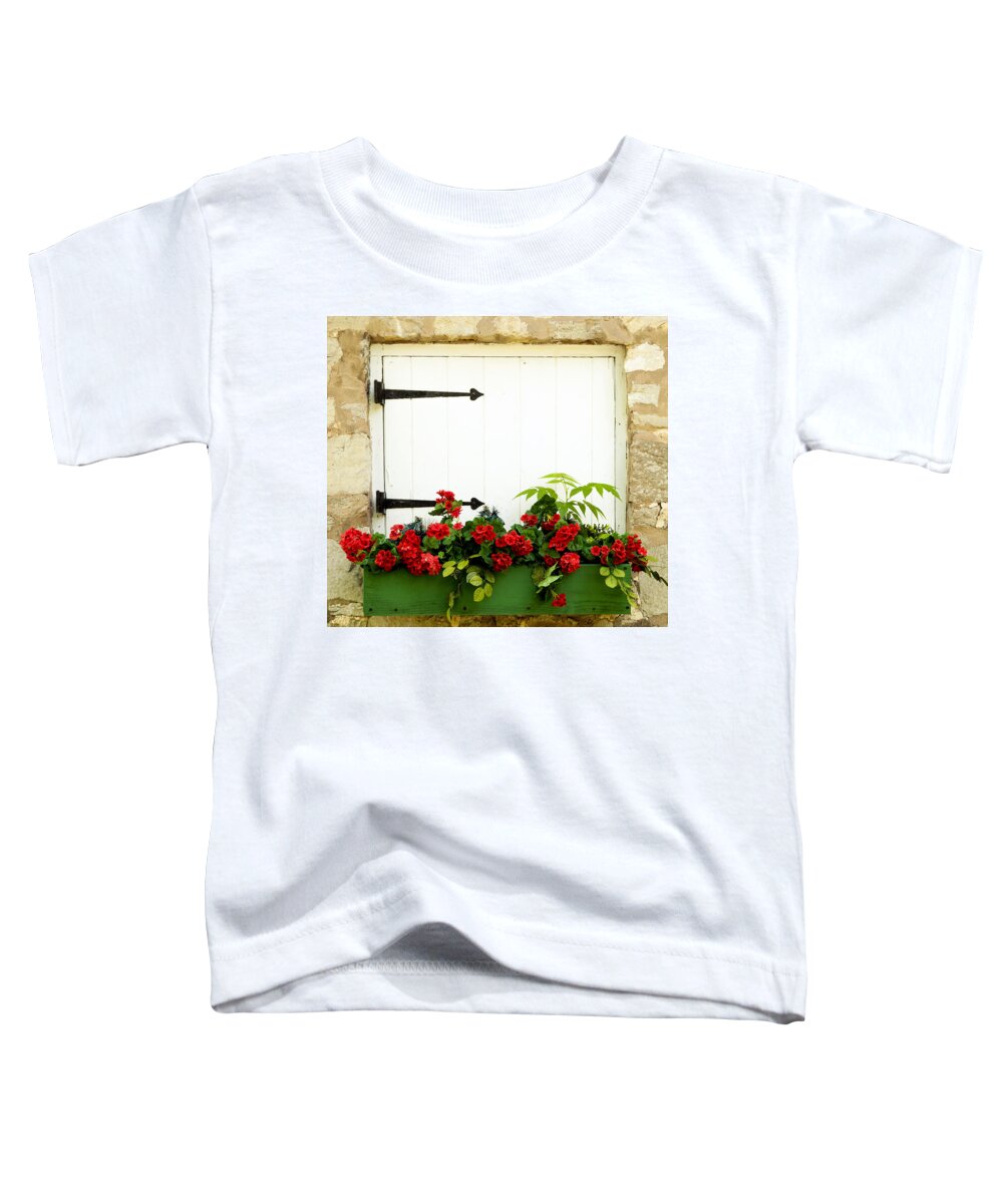 Flowers Toddler T-Shirt featuring the photograph Window Box 2 by Paul W Faust - Impressions of Light