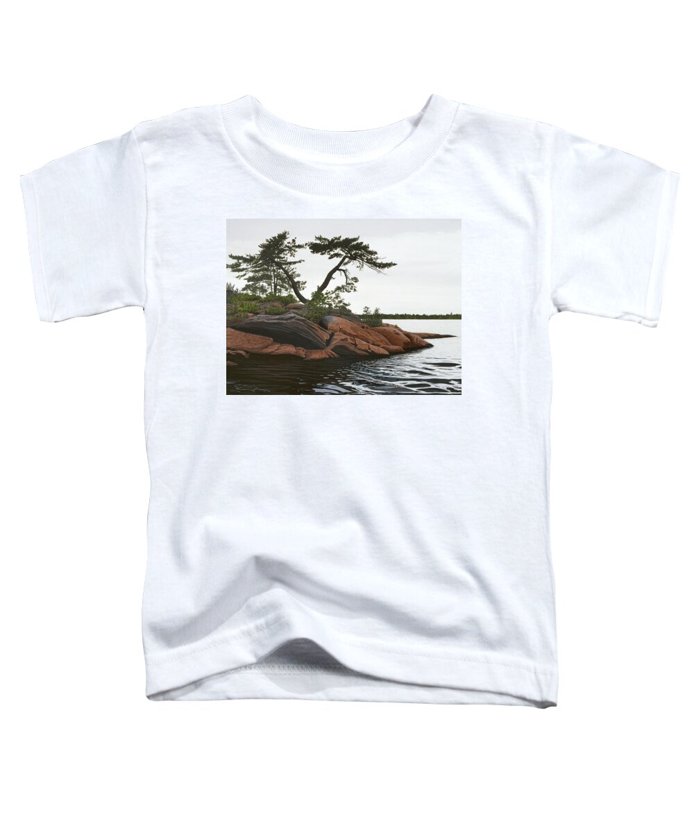 Landscape Paintings Toddler T-Shirt featuring the painting Windswept by Kenneth M Kirsch