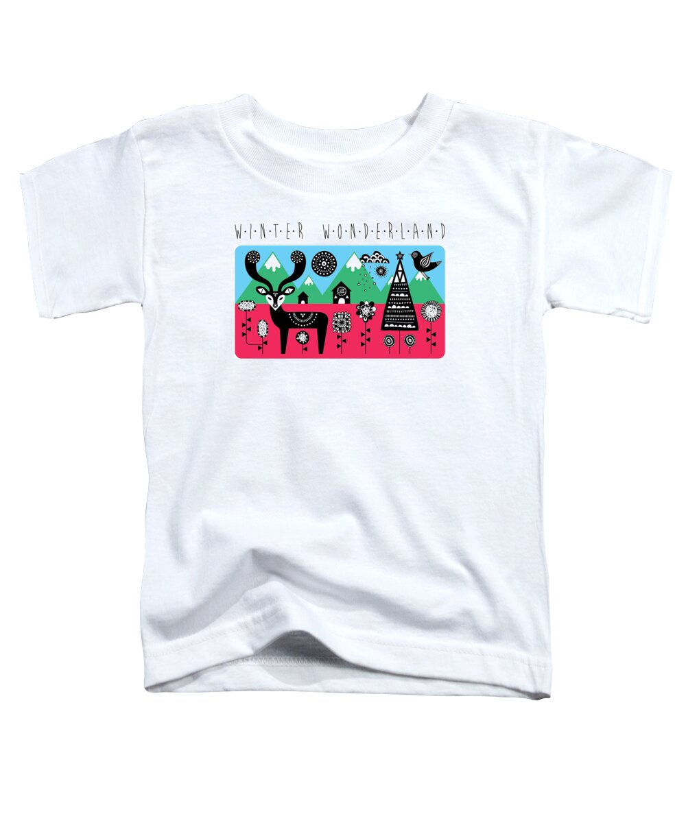 Susan Claire Toddler T-Shirt featuring the photograph Winter Wonderland by MGL Meiklejohn Graphics Licensing