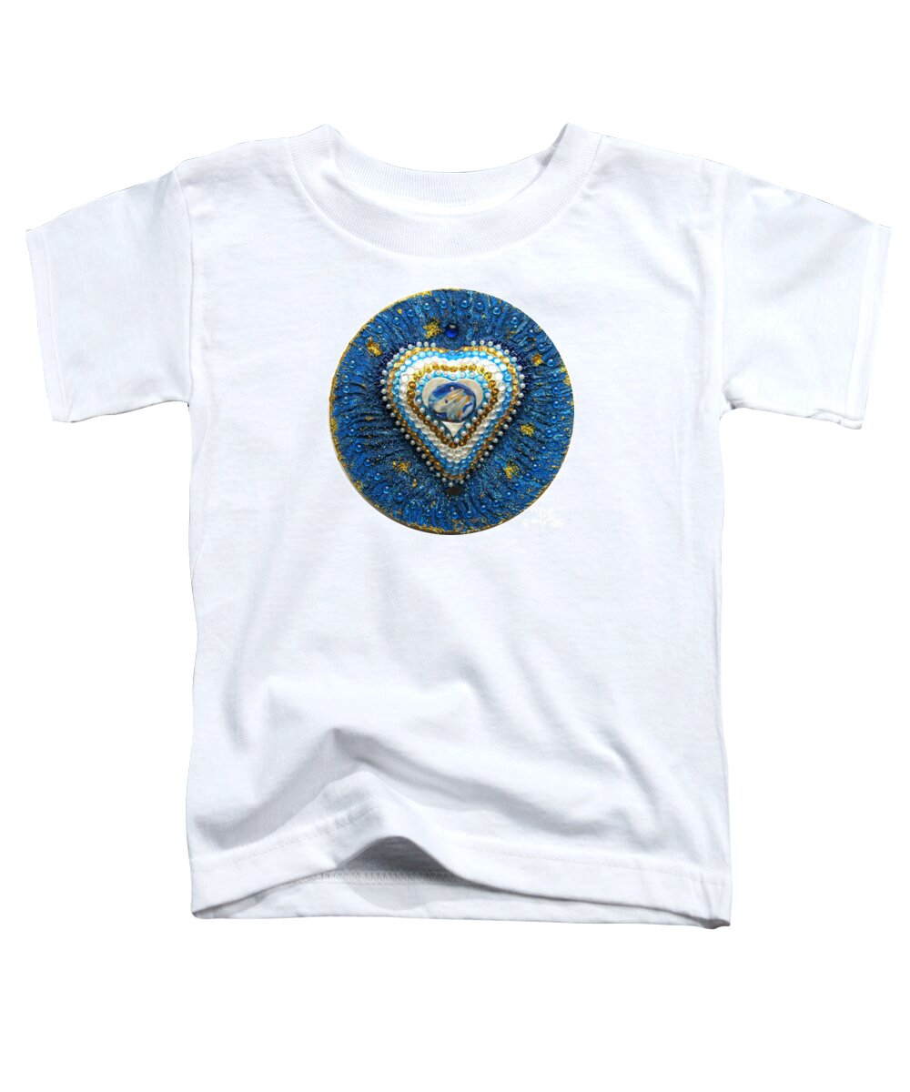 Wombat With Starry Sky Toddler T-Shirt featuring the relief Wombat with starry sky by Heidi Sieber
