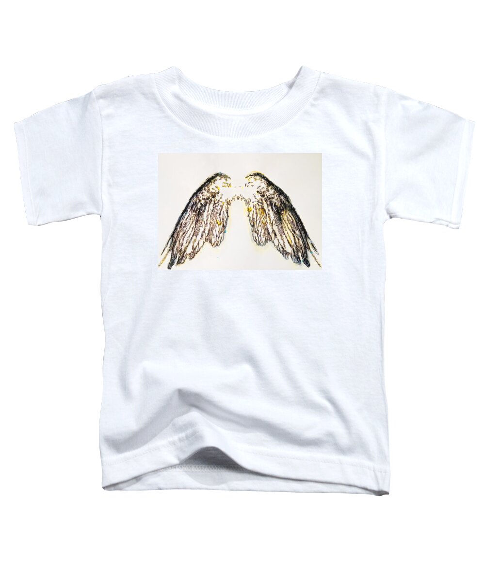 Wings Toddler T-Shirt featuring the drawing You are ready by Giorgio Tuscani