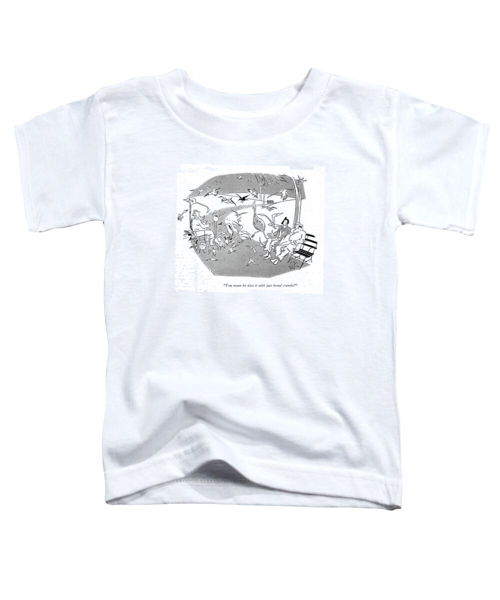 111000 Gpr George Price Toddler T-Shirt featuring the drawing Just Bread Crumbs? by George Price
