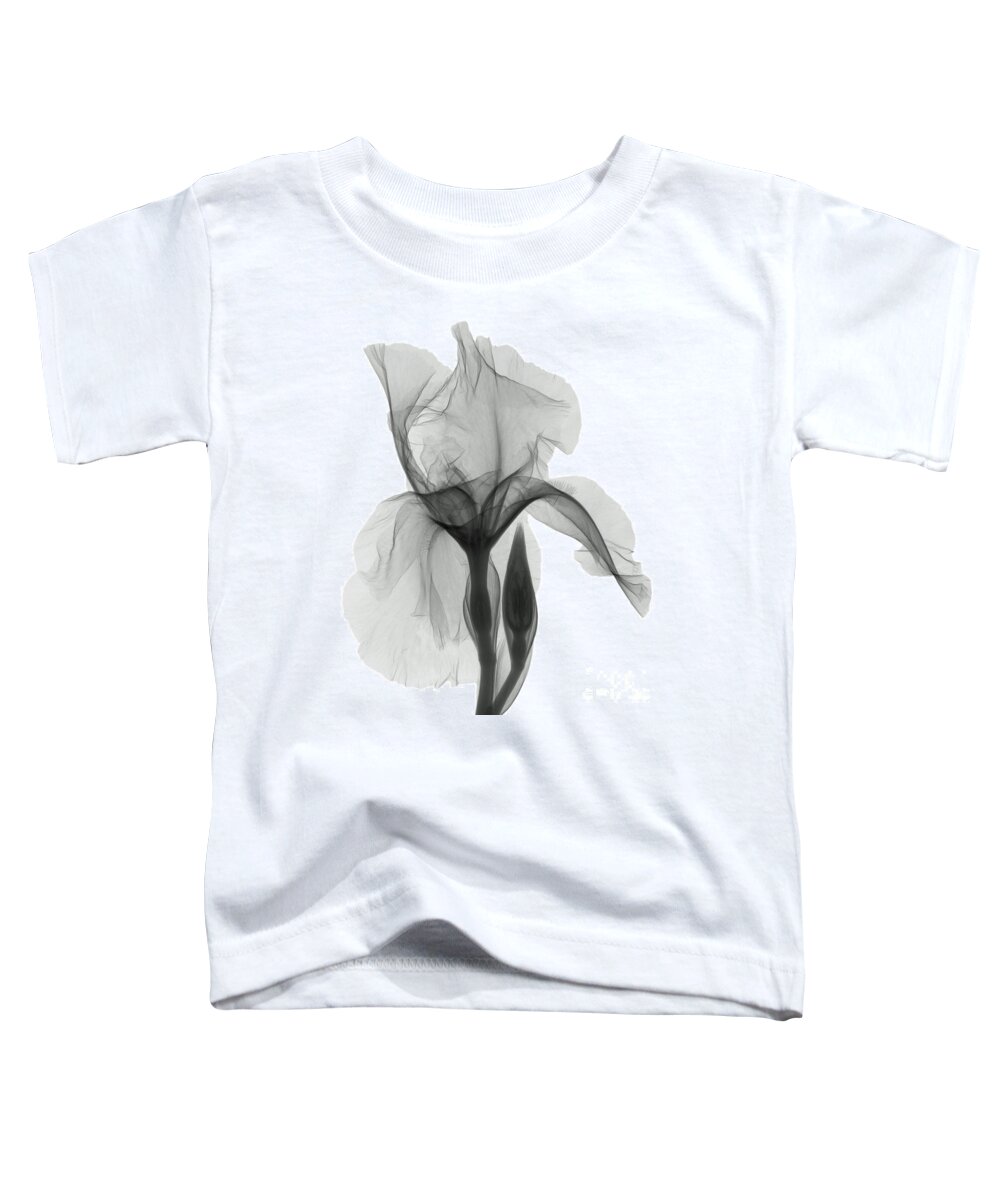 Xray Toddler T-Shirt featuring the photograph An X-ray Of An Iris Flower #1 by Ted Kinsman