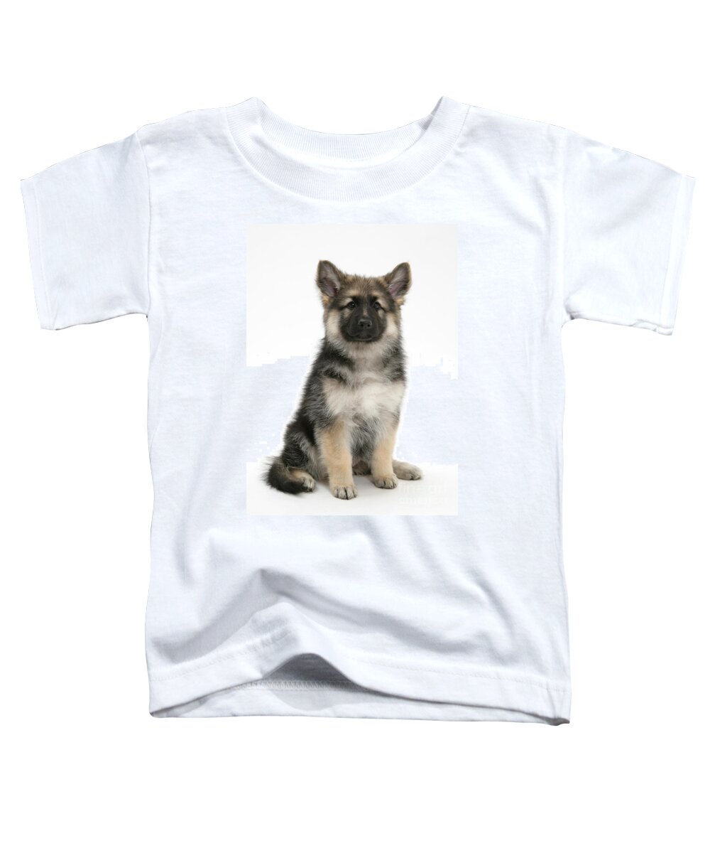 Animal Toddler T-Shirt featuring the photograph German Shepherd Puppy #1 by Mark Taylor