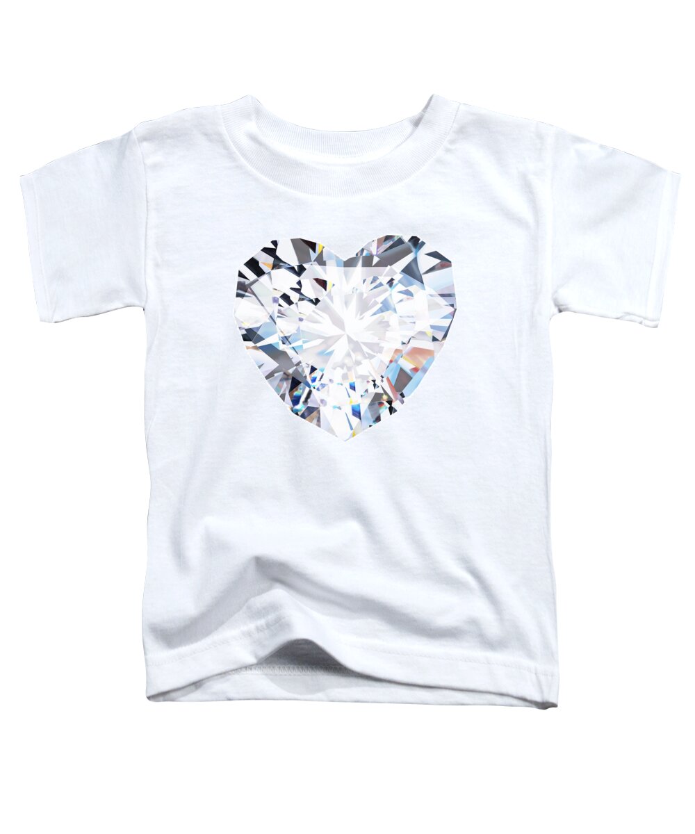 Abstract Toddler T-Shirt featuring the photograph Heart Diamond #1 by Setsiri Silapasuwanchai