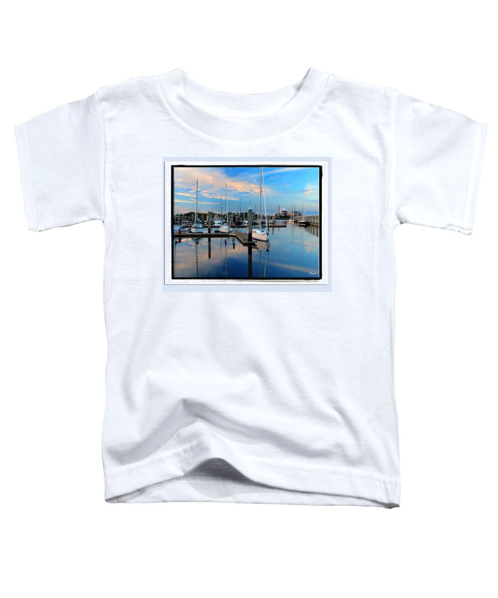 Fernandina Toddler T-Shirt featuring the photograph Marina Sunrise #2 by Farol Tomson