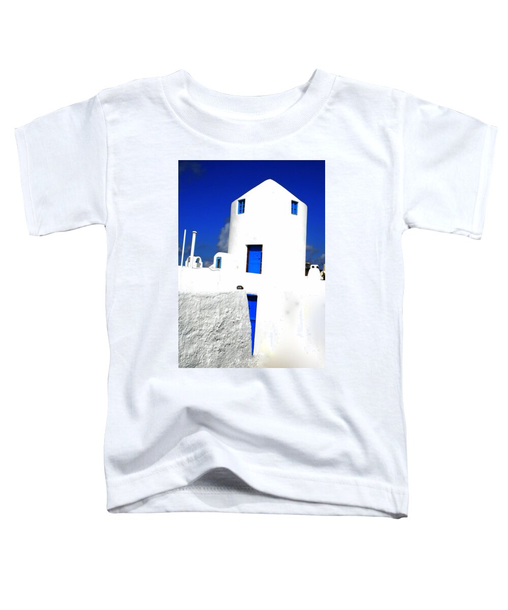 Colette Toddler T-Shirt featuring the photograph Santorini Beauty Greece by Colette V Hera Guggenheim