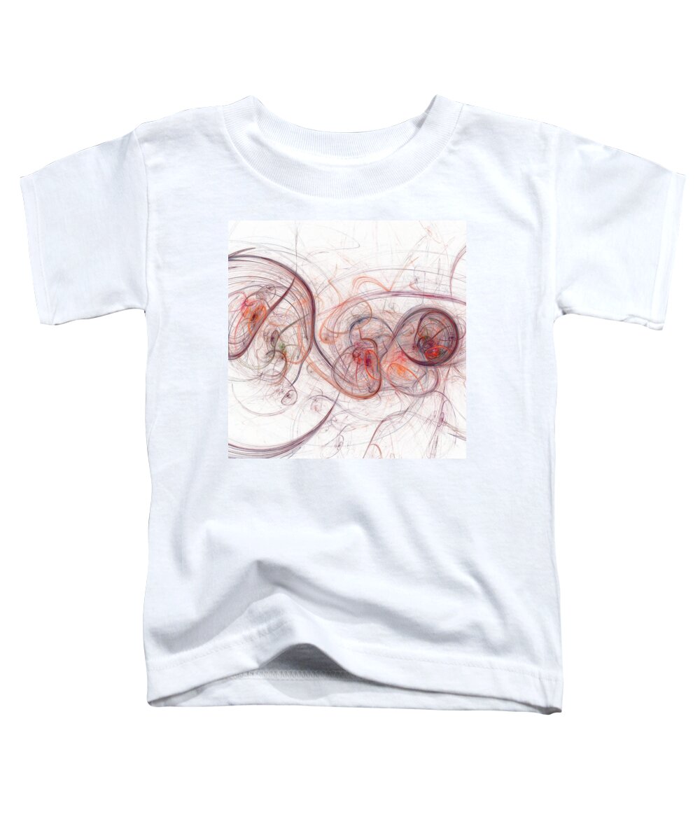 Background Toddler T-Shirt featuring the digital art Fractal #26 by Henrik Lehnerer